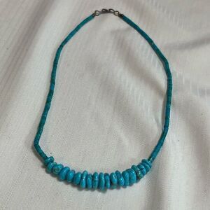 Natural Turquoise Beaded Necklace Stunning